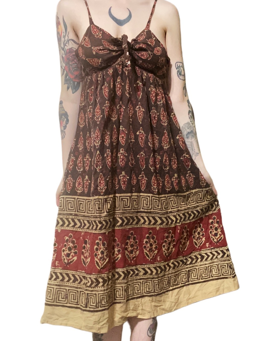 Vintage 1970s Young Edwardian by Arpeja Floral Midi Tank Dress - Prairie Boho 5